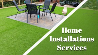 Home artificial turf installation