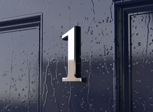chrome door numbers