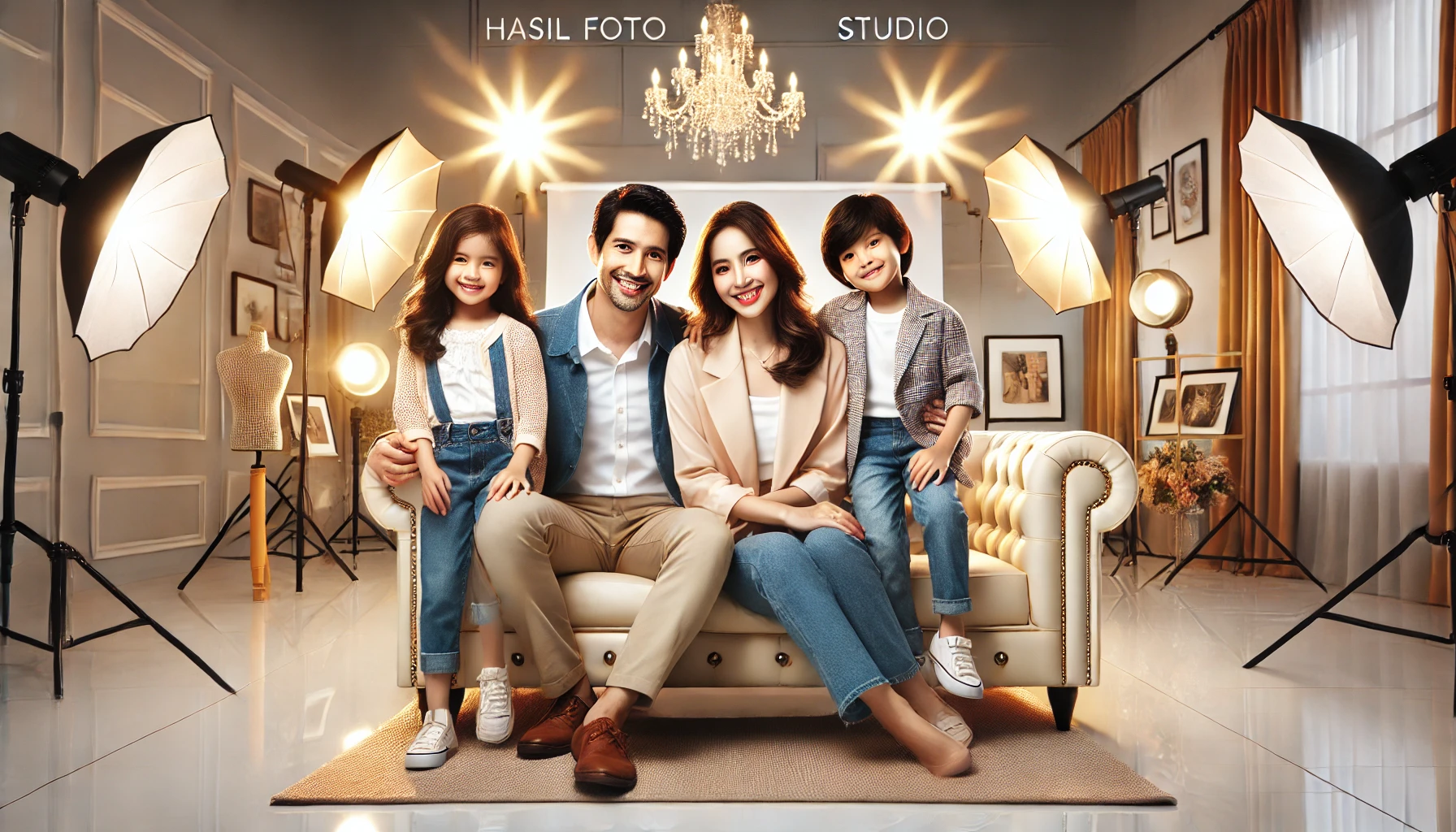 Hasil Foto Keluarga Studio