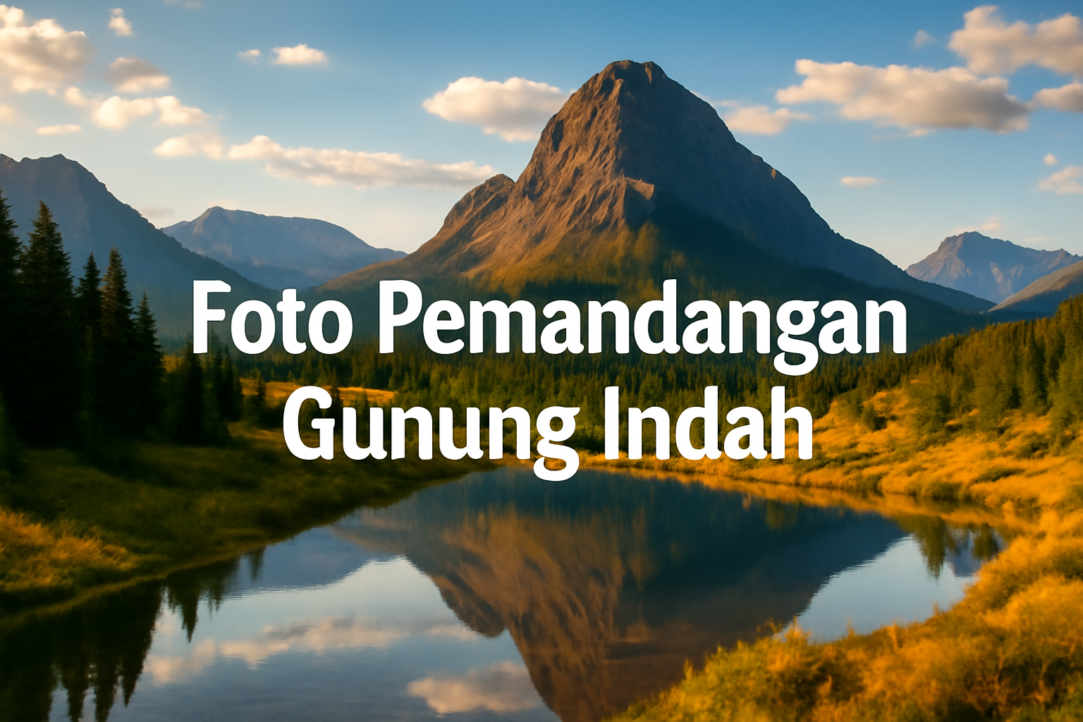 Foto Pemandangan Gunung Indah